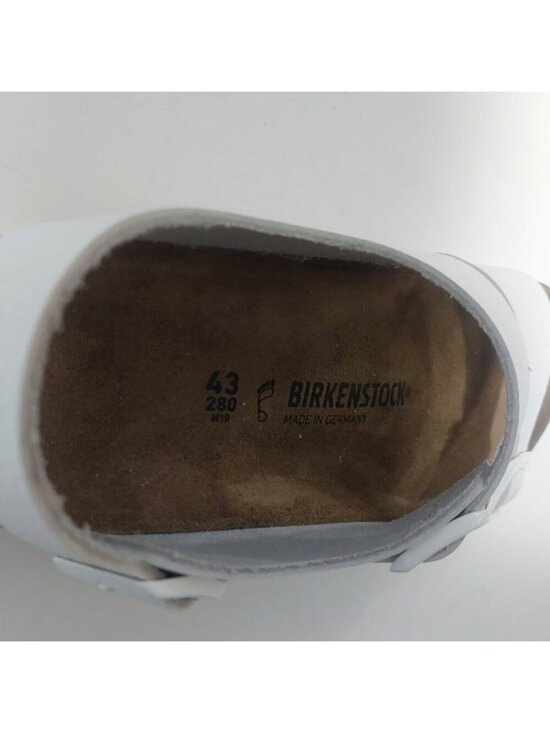 Birkenstock Milano Leather Sandals Mens Size 10 EU 43 White Regular Wide Fit main image 5